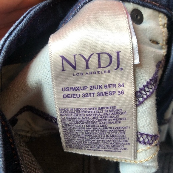 NYDJ Alina Ankle Dark Wash Jeans Size 2 Lift Tuck Technology - Picture 10 of 10